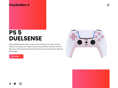 PS 5 Landing Page Design