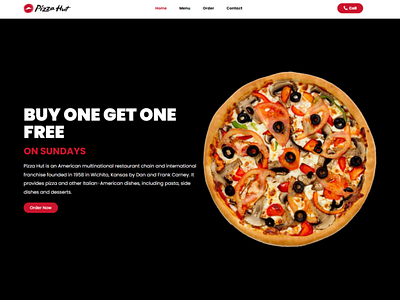 Pizza Hut | Landing Page