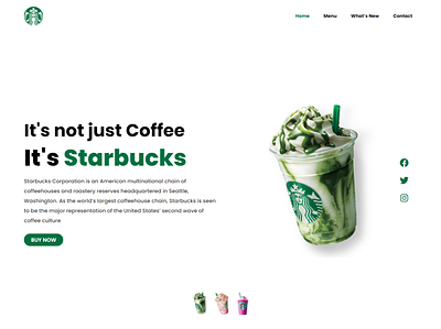 Starbucks | Landing Page Design astra branding css design elementor elementorpro html illustration javascript jquery logo php sass ui ux vector webdesign webdevelopment website wordpress