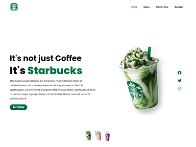 Starbucks | Landing Page Design