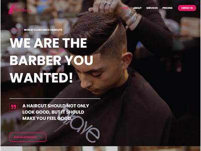 Barbers Website Design