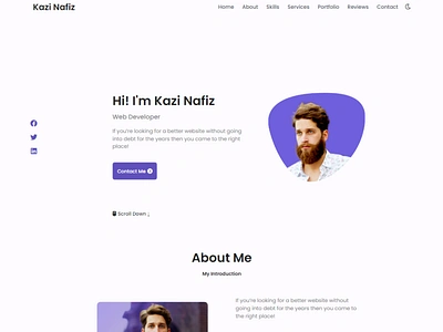 Kazi Nafiz | Portfolio Website bootstrap css cybersecurity graphic design html illustrator javascript lightroom ms excel ms powerpoint ms word photoshop php python sass seo web development wordpress wordpress development