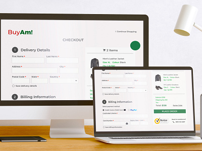 BuyAm - Simple ecommerce checkout page