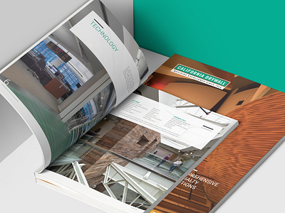 California Drywall Overview Brochure branding brochure design illustration logo print design visual identity