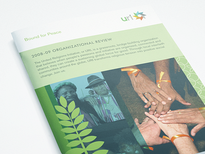 URI Annual Report annual report branding brochure design illustration non profit print design