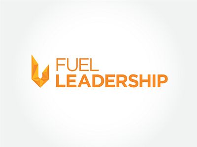Fuel Leadership flame fuel geometric leadership logo