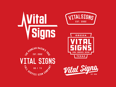 Vital Signs apparel branding logo signs vital signs