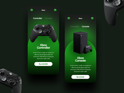 Concept app mobile Xbox app console design designer games graphic design mobile player site ui uxui xbox