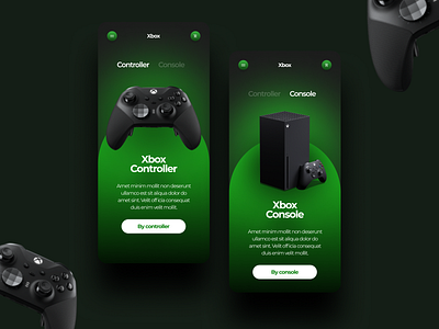 Concept app mobile Xbox