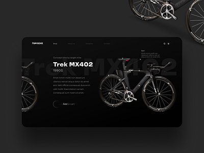 Concept bike store bike bikestore design designer landingpage site store ui uxui webdesign