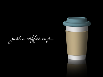 Illustration just a coffee cup