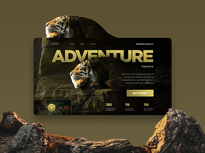 Concept travel company adventures concept design designer figma landingpage site travel ui website