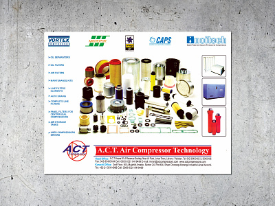 A.C.T. Air Compressor Technology branding design logo magazine ad newspaper ad