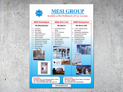 Mesi Group branding brochure design flyer illustration logo magazine ad newspaper ad