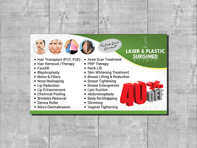 Laser & Plastic Surgimed branding brochure design flyer illustration logo magazine ad newspaper ad