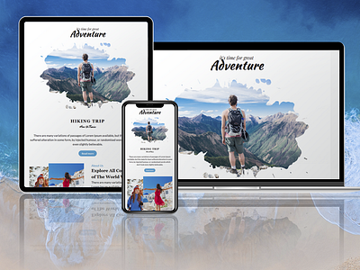 Landing page for Travel