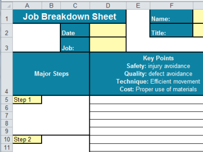 project wbs template excel