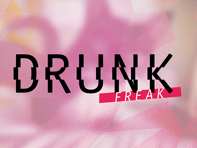 Drunkfreak Logo alcohol blog branding drunk drunk freak freak hi kuu identity logo