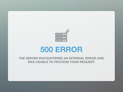 500 Error 500 error icon design interface lf message center ui