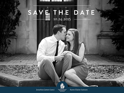 Jon & Karen save the dates hi kuu invitation kuuhubbard print save the date wedding