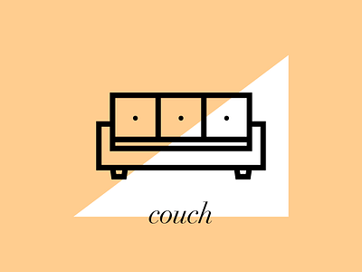 Couch couch geometric hi kuu illustration illustrator kuuhubbard thick lines