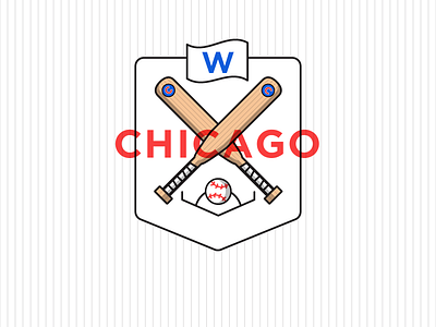 Go Cubs Go! baseball chicago cubs cubbies cubs fly the w hi kuu illustration kuuhubbard vector world series