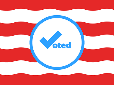 Voted america govote hikuu illustration imwithher kuuhubbard usa vector voted