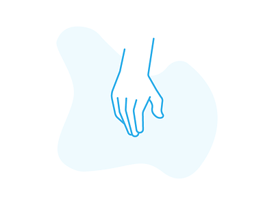Hand character hand hi kuu illustration kuuhubbard lines simple vector