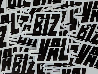 BizVal stickers bizval hi kuu illustration kuuhubbard lettering vector