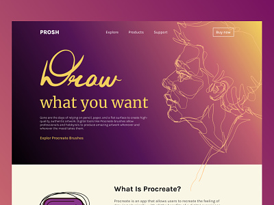 PROSH app branding brushes design graphic design icon illustration logo procreate prosh store ui ux vector