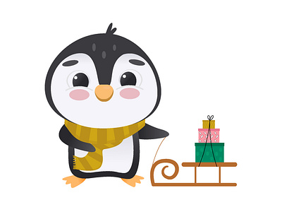 Cute penguin character