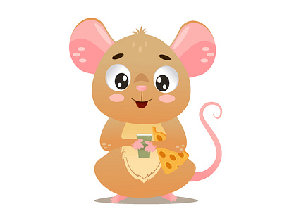 cute baby mouse clipart