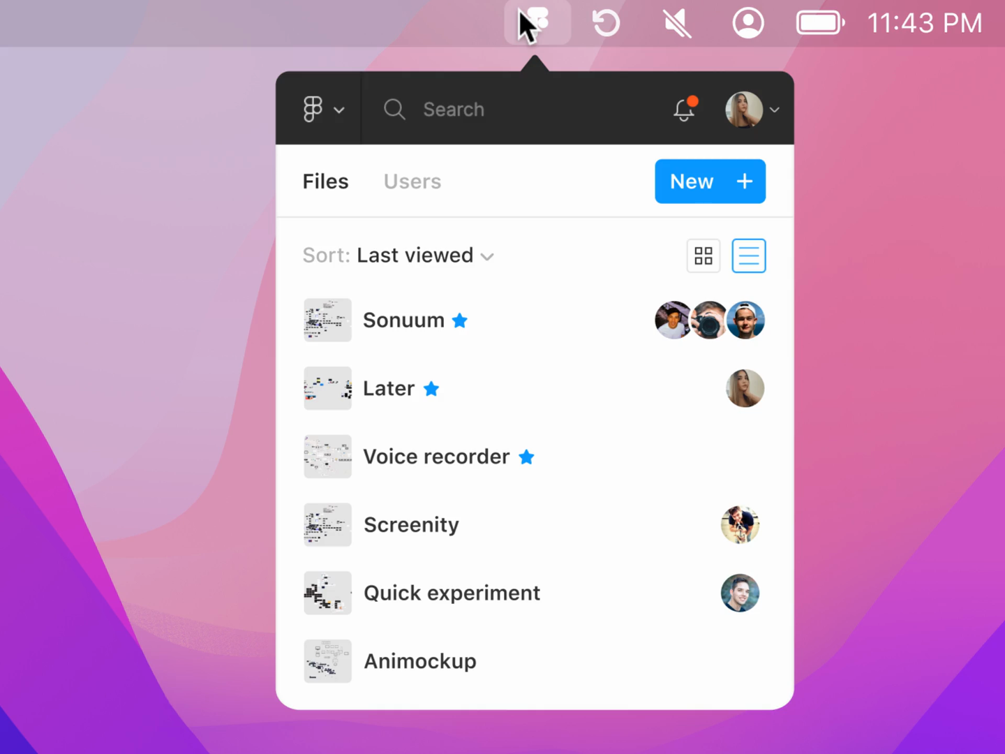 Figma Mac Menu Bar App By Alyssa X On Dribbble