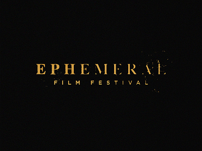 Ephemeral Film Festival hand layout lettering type typography