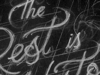 The Rest is History hand layout lettering type typography