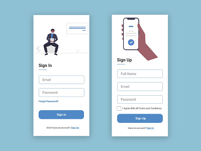 Sign In/Sign Up Pages