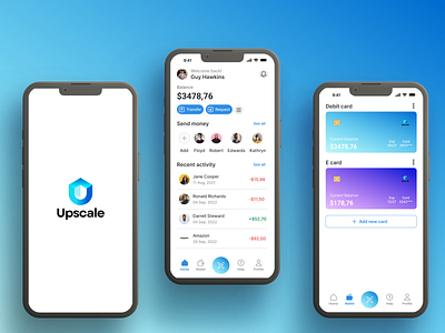 Upscale - Finance App app design mobile app mobile design mobile ui ui ui design