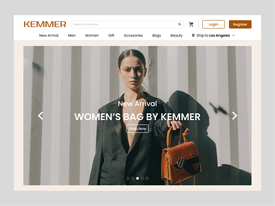 Kemmer - Landing Page design landing page ui ui design web design website