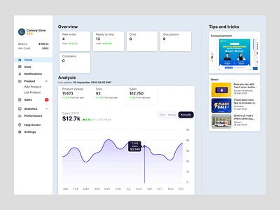 Seller Dashboard - UI Design design ui ui design web web design