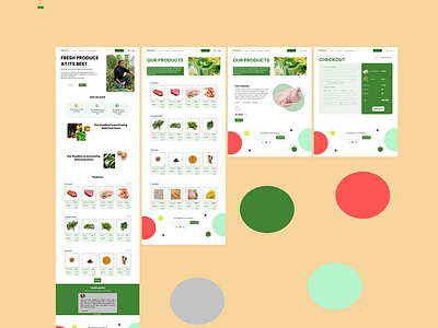 NatureLove Website agricultual product design web design