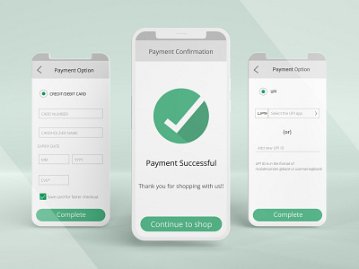 E-commerce payment screen x UI exploration