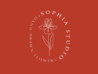 Sophia Studio botanical logo branding logo design logo modern logo