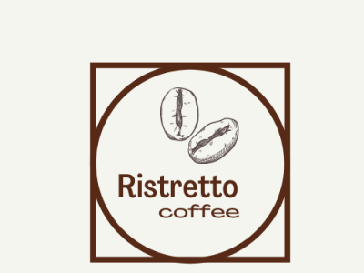 Ristretto coffee - my imaginary coffee logo branding logo