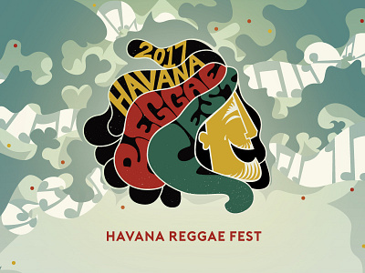 Havana Reggae Fest Logo branding design festival illustration logo reggae vector