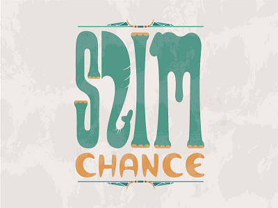 Slim Chance Type chance design elephant illustration skinny slim type typography vector