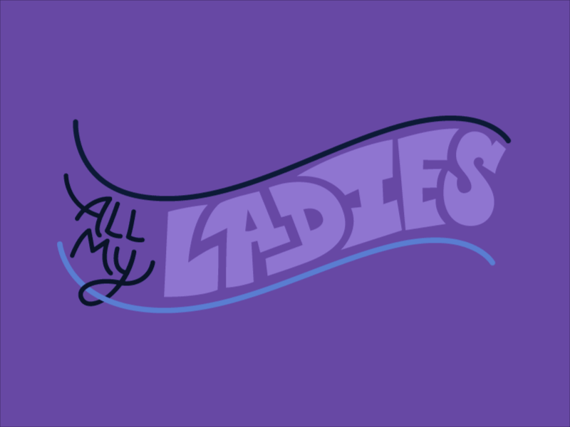 Ladies animate dancing gif girls illustration ladies type vector women