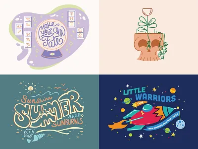 My 2018: Top4 2018 animation fate gif grow illustration lettering procreate skull space summer top4 type vector year in review