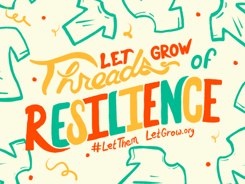Threads of Resilience animation design digital gif grow handlettering illustration kids letgrow lettering nonprofit parenting procreate resilience shirtdesign type typography