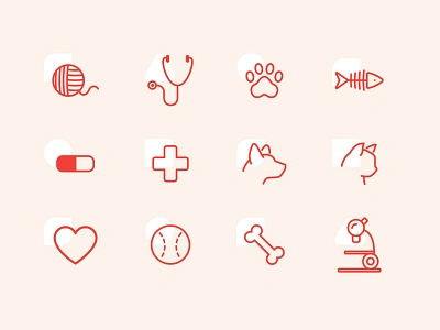 Veterinary Icons animals cat dog iconography medical medical care medicine pet care pets veterinarian veterinary