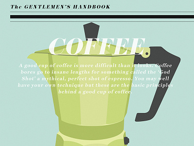 Coffee WIP book design illustration